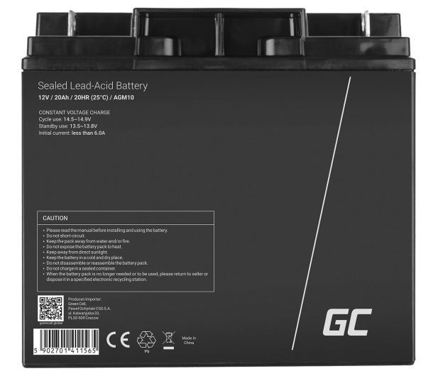 Green Cell Akumulator AGM 12V 20Ah - 547923 - zdjęcie 2
